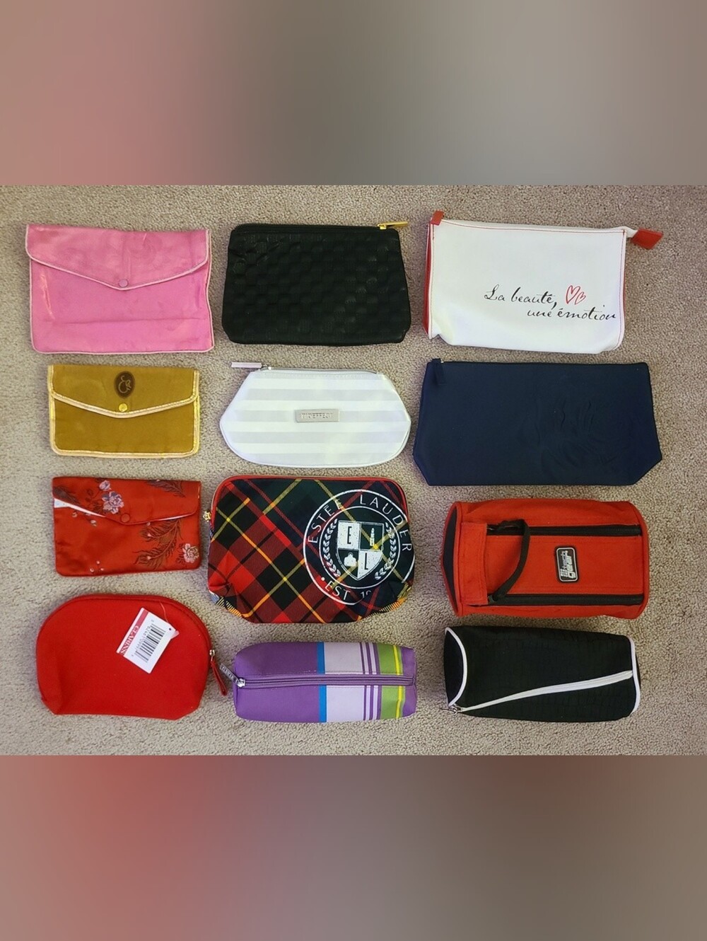 ONE of Assorted Travel Cosmetics Makeup Pouches Bags - new and slightly used